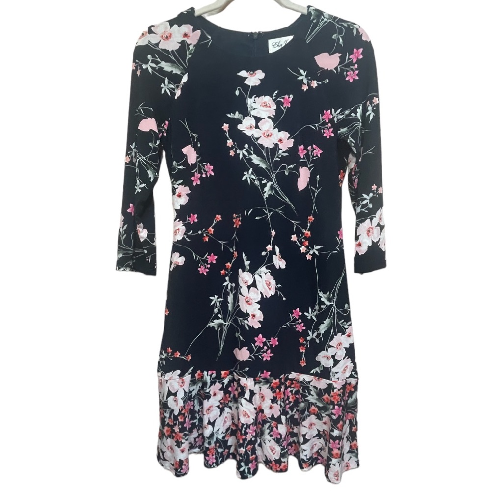 Eliza J Fit and Flare Floral Dress